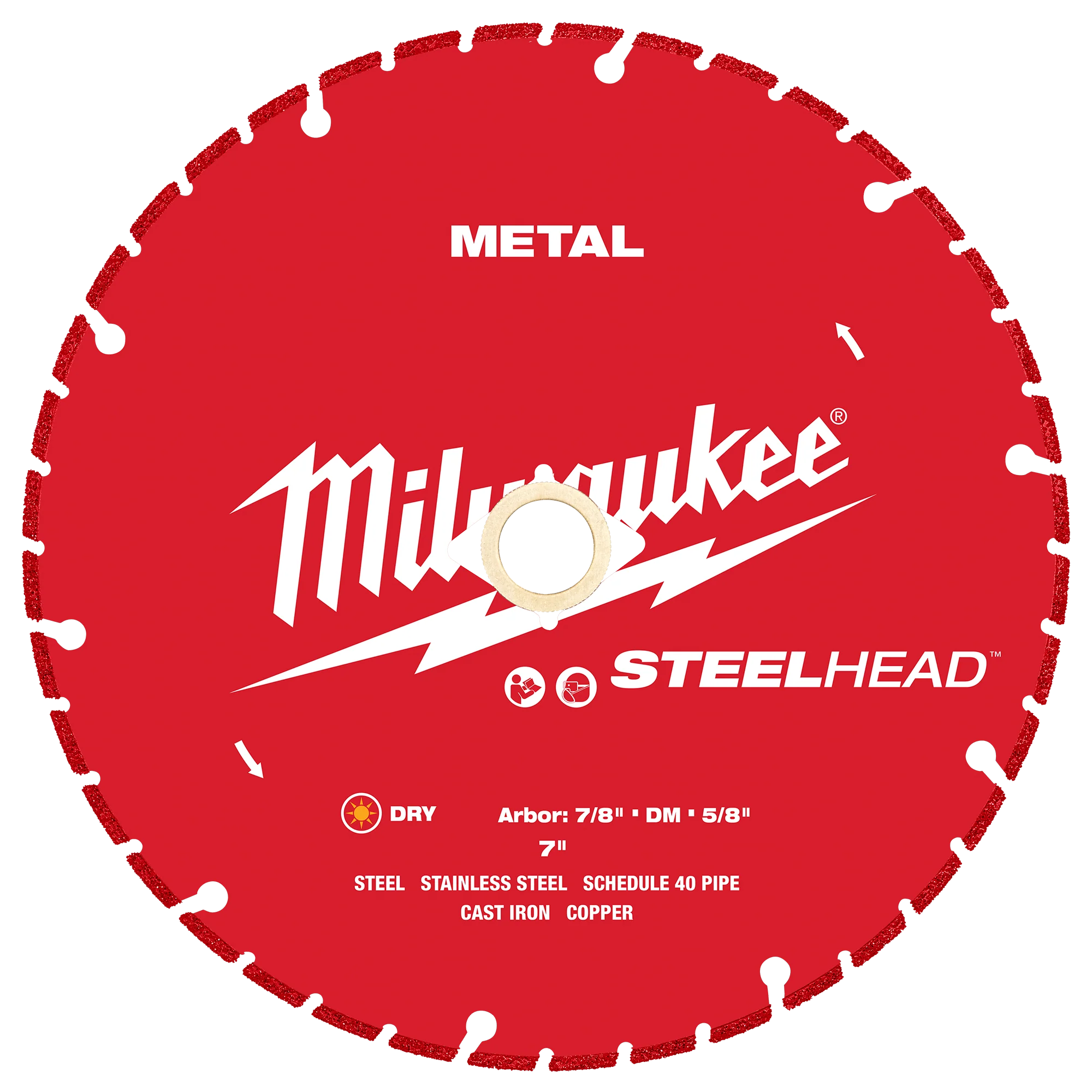Detailed Milwaukee 7 STEELHEAD™ Metal Cutting Diamond Blade Smart