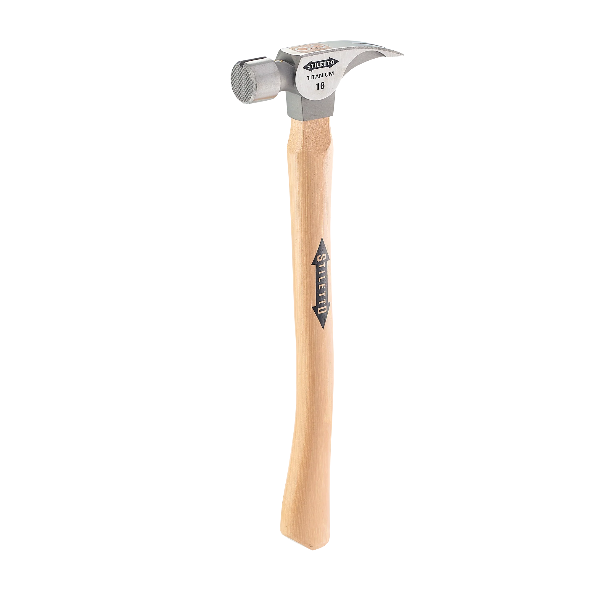 Official Stiletto 16oz Milled Curved Hickory Hammer Relaxed