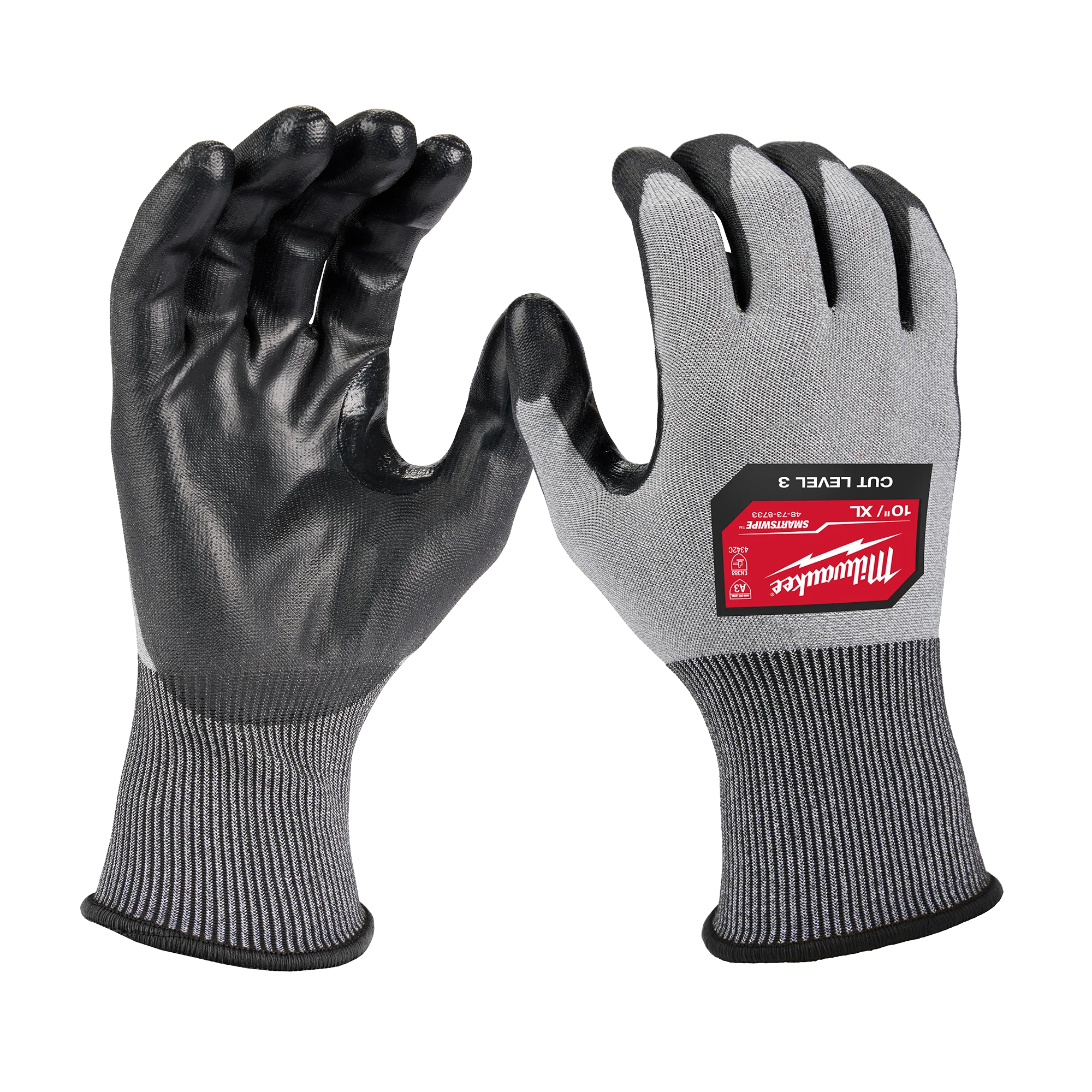 Specialty Milwaukee Cut Level 3 High Dexterity Polyurethane Dipped Gloves – XL Unique