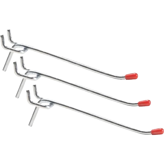 Reliable Do it 4 Inch Light Duty Safety Tip Straight Pegboard Hooks 3-Count Efficient