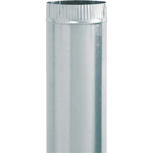 Verified Imperial 30-Gauge 4 in. x 24 in. Galvanized Furnace Pipe Versatile