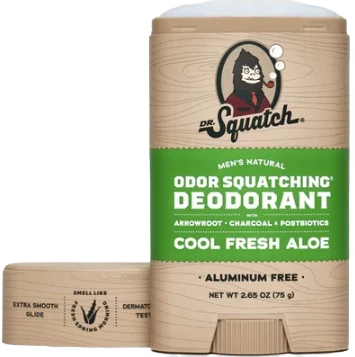 Original Design Dr. Squatch Cool Fresh Aloe Deodorant 2.65 oz. Reliable