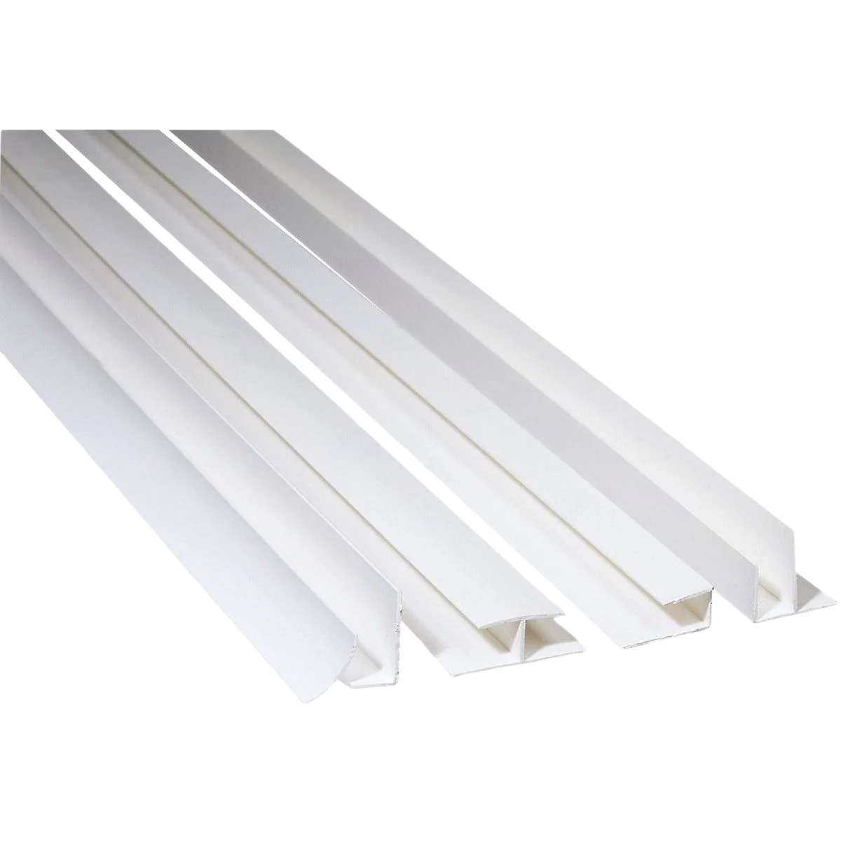 Green 8 in. Bright White NRP End Cap Moulding Refined