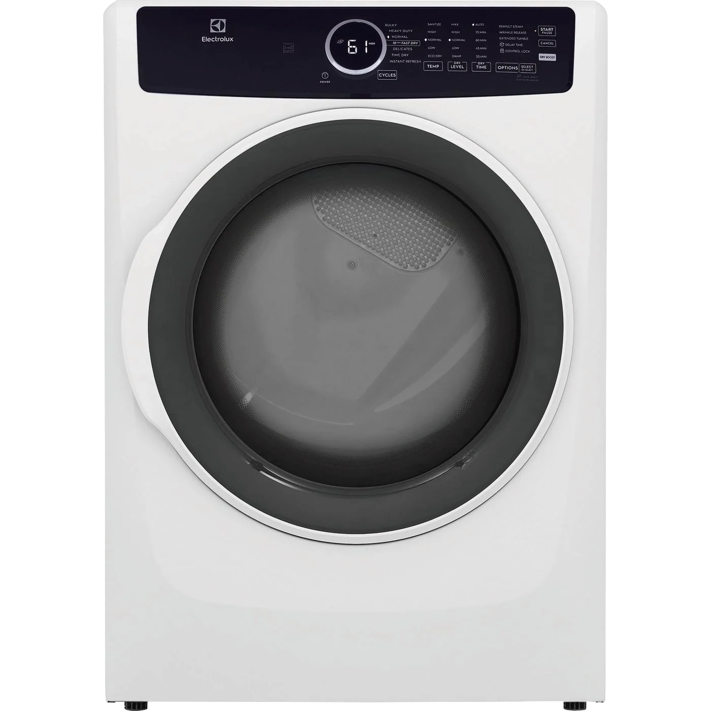 Fine Crafted Front Load Steam™ Electric Dryer with Instant Refresh – 8.0 Cu. Ft. Comfortable