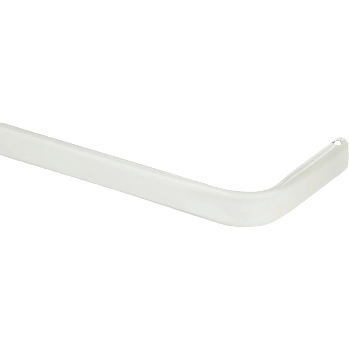 Fast Kenney White 3 in. Single Curtain Rod 28 to 48 in. User-Friendly