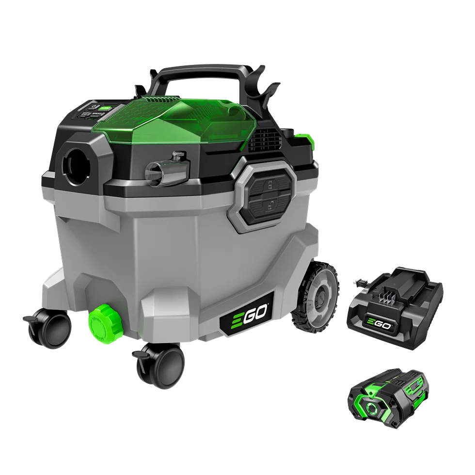 Easy-to-Use EGO Power 9 Gallon Wet Dry Vacuum with 5.0Ah Battery Smart