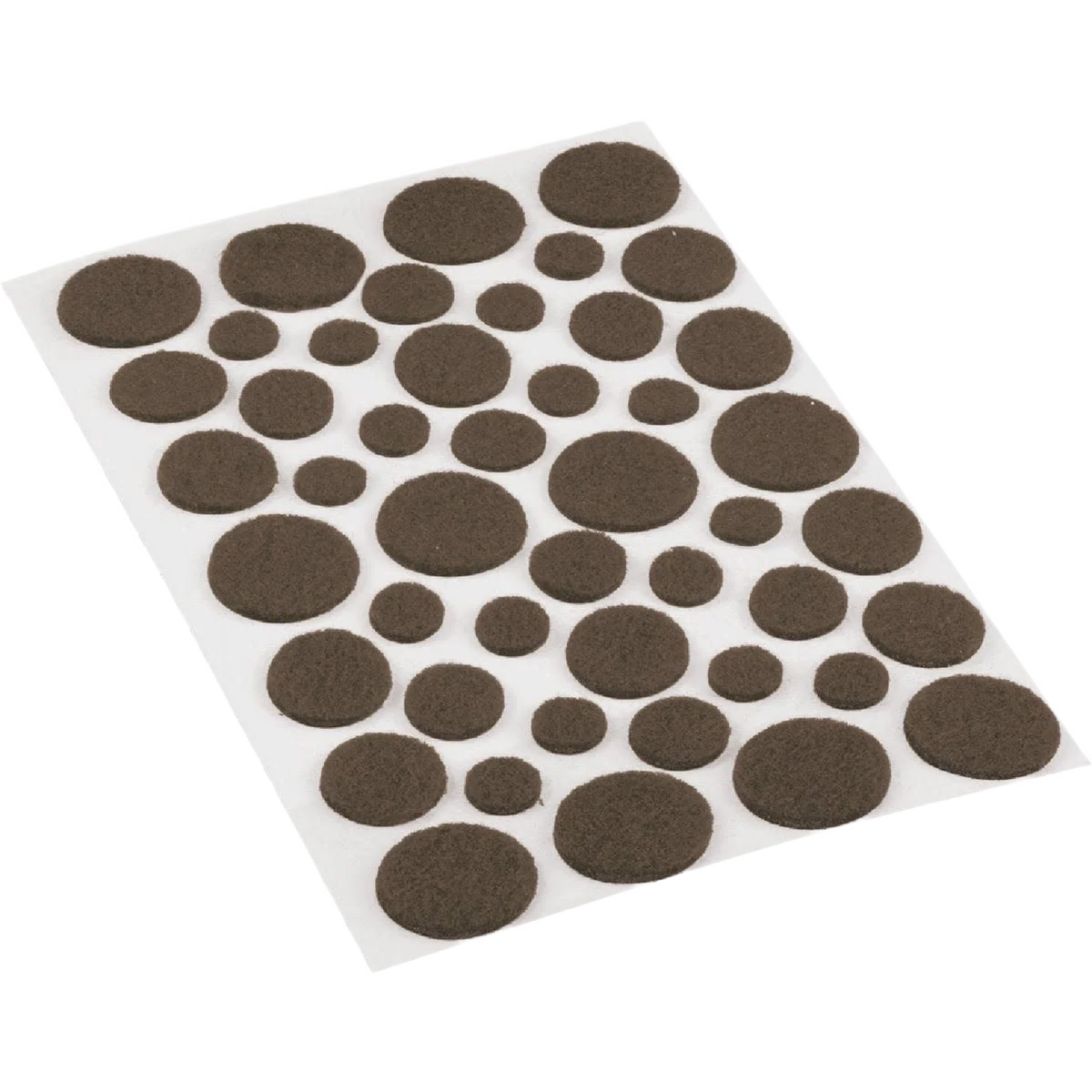 High-Quality Do it Brown Assorted Self Adhesive Felt Pads 46-Count Refined