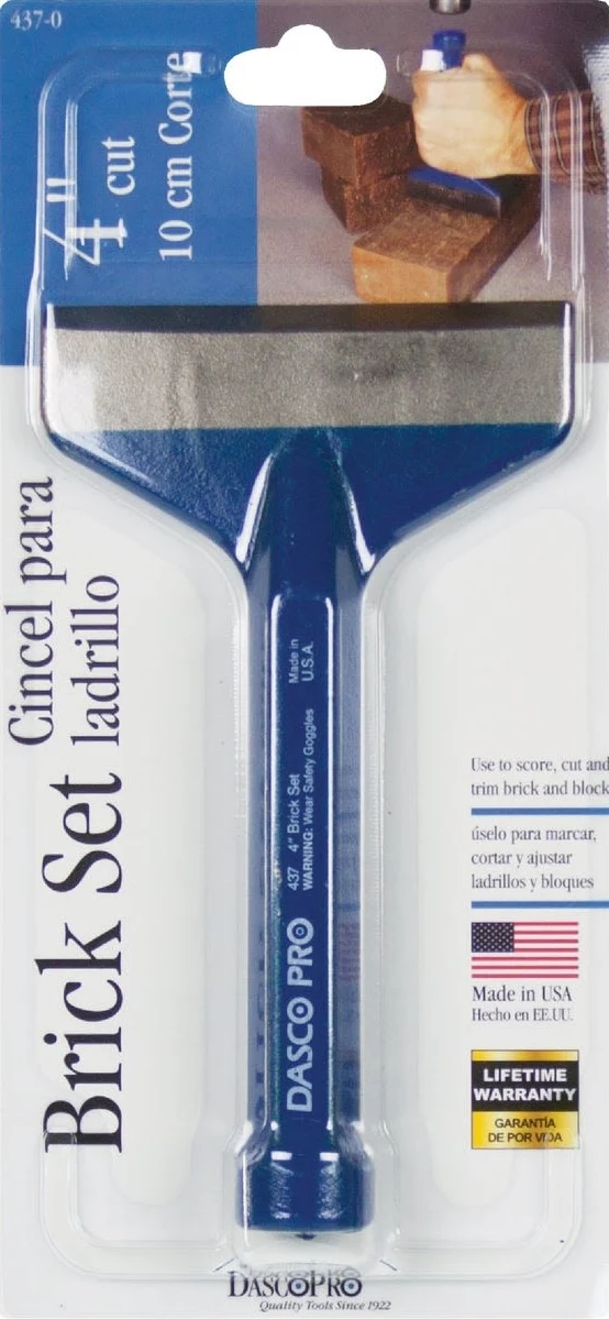 Authentic Dasco Pro 4 x 7 in. Steel Brick Set Flexible