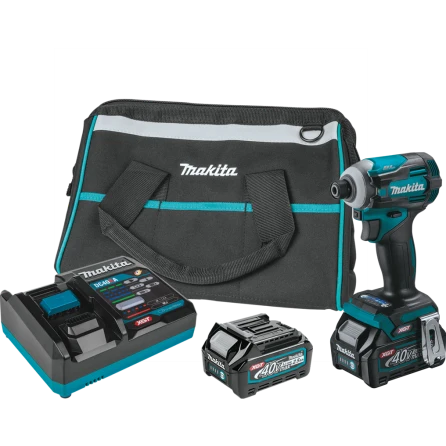 Green Makita 40V XGT® Cordless 4-Speed Impact Driver Kit Elite