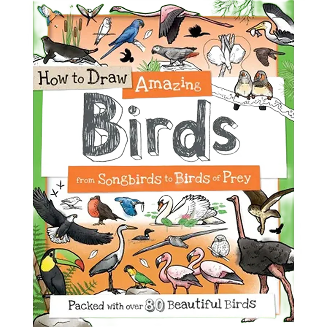Fine Crafted Sourcebooks How to Draw Birds Premium Material