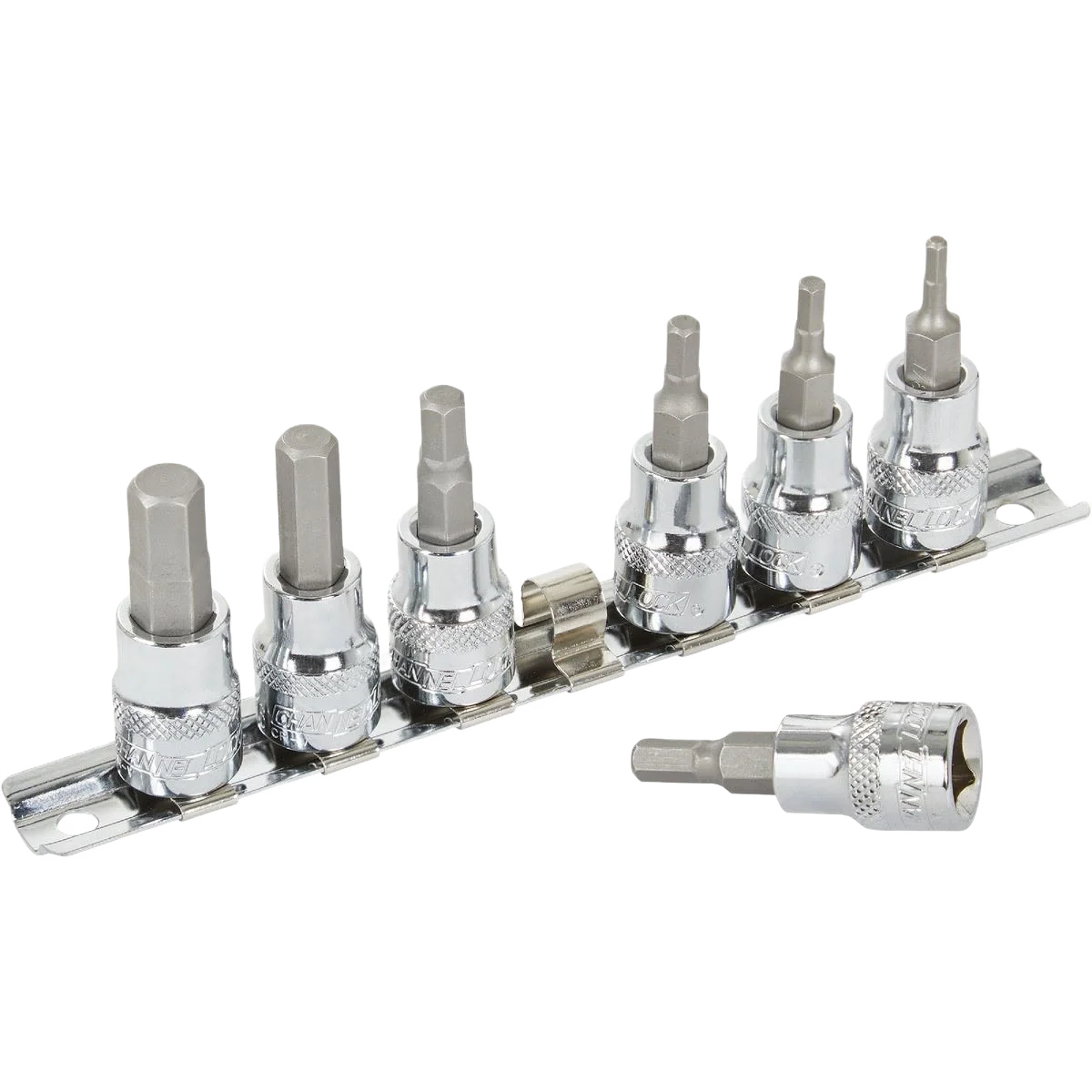 Smooth Channellock 3 8 in. Drive Hex Socket Bit Set 7-Piece Functional
