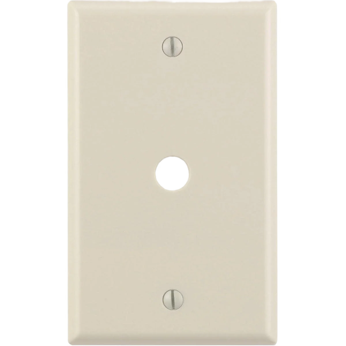 High-End Leviton 1-Gang Light Almond Telephone Cable Wall Plate Detailed