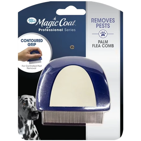 Lightweight Four Paws Palm Flea Comb User-Friendly