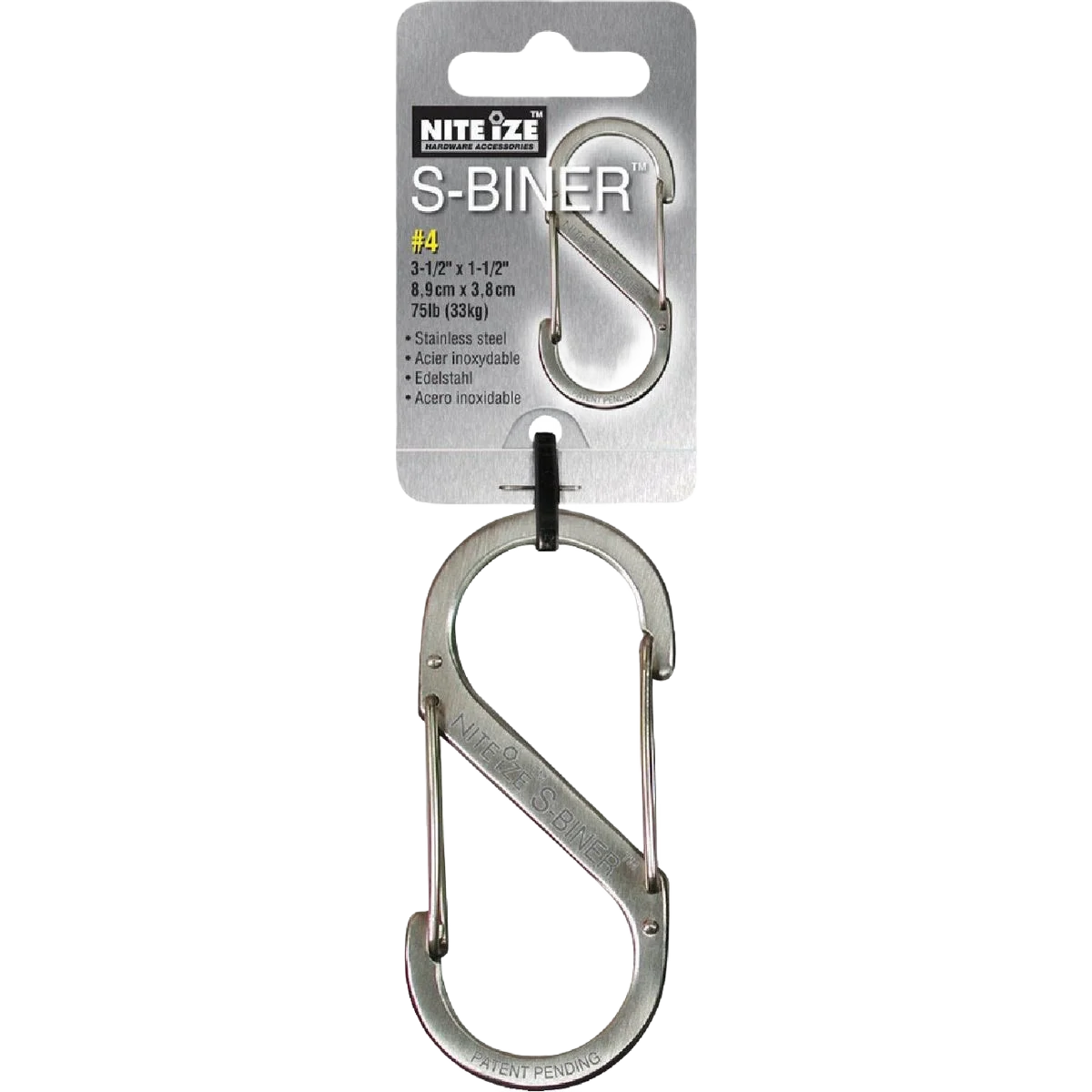 Trendy Nite Ize S-Biner Size 4 75 lb. Capacity S-Clip Premium Material