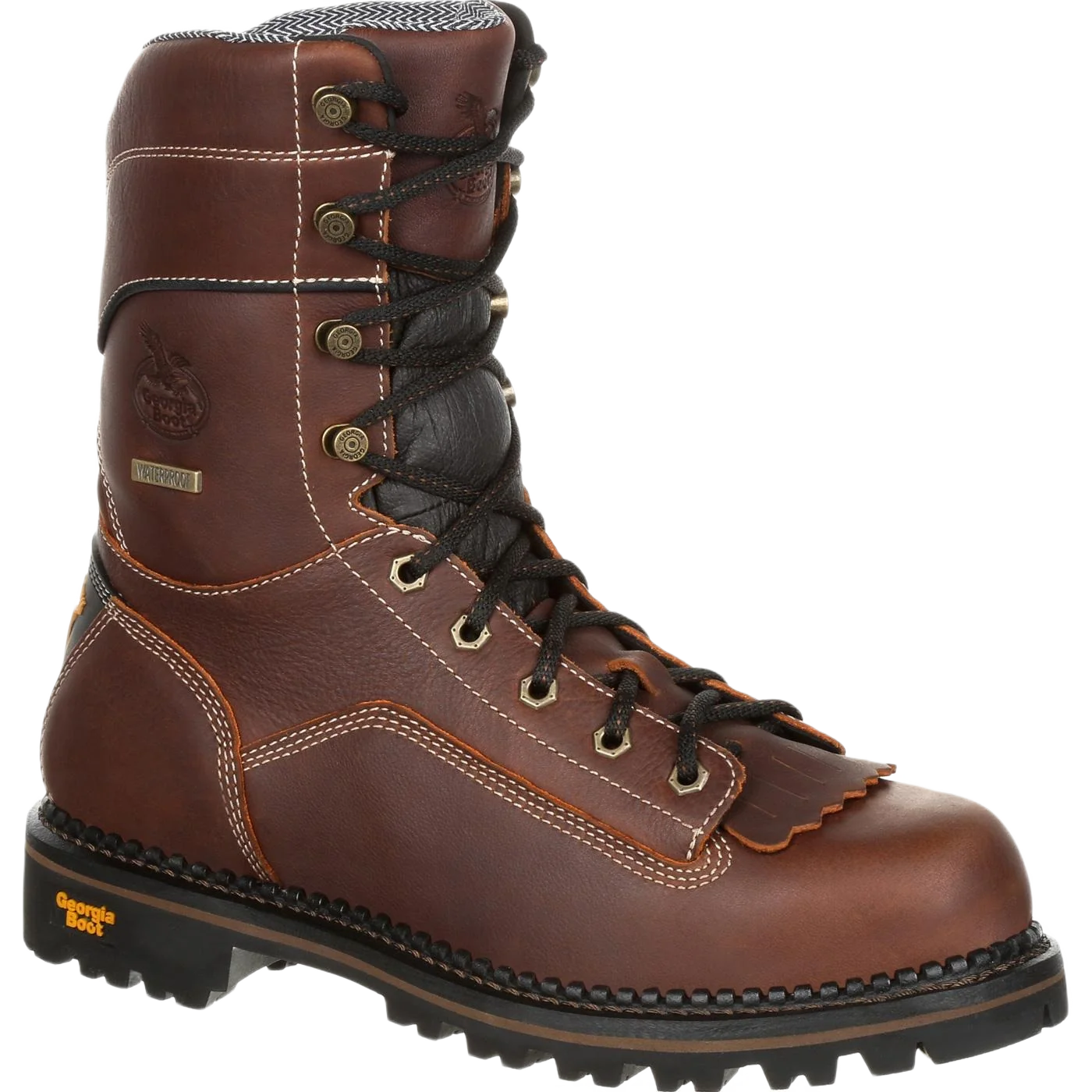 Smart Georgia Brown AMP LT Logger Waterproof Work Boots 9.5W Quality