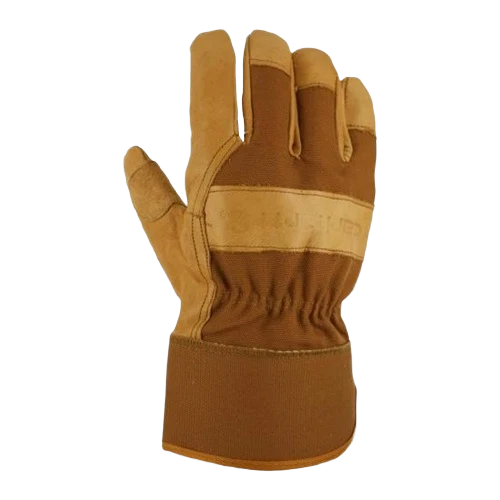 Eco-Friendly Carhartt Grain Brown Leather Gloves Medium Advanced