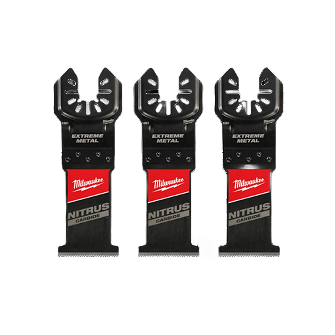 Fine Milwaukee NITRUS CARBIDE™ Open-Lok™ Extreme Metal Multi-Tool Blades 3-Pack Crafted