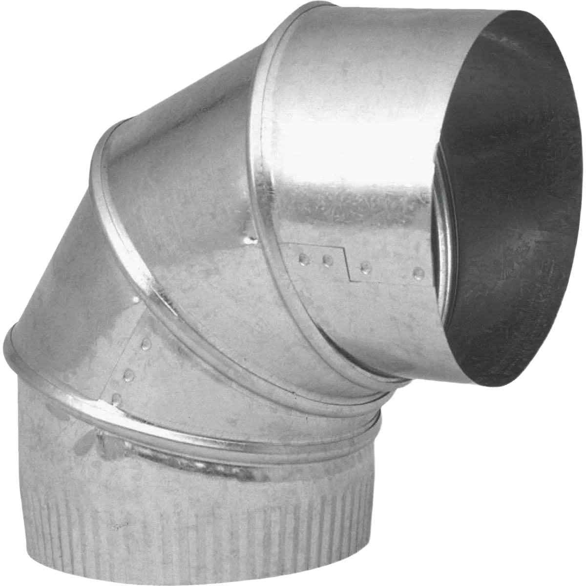 Professional Imperial 30 Ga. 8 In. Galvanized Adjustable Elbow Solid