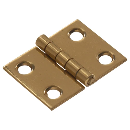 Official Hillman Bright Brass Solid Brass Broad Hinge 1 x 1 in. Effective