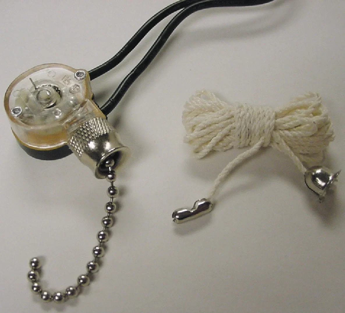 Natural Gardner Bender SPST 72 In. Single Throw Chrome Pull Chain Switch Proven