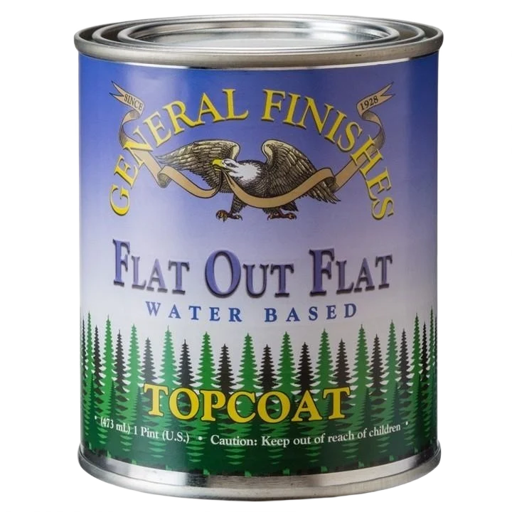 Solid General Finishes Flat Out Flat Water Based Topcoat Pint Contemporary