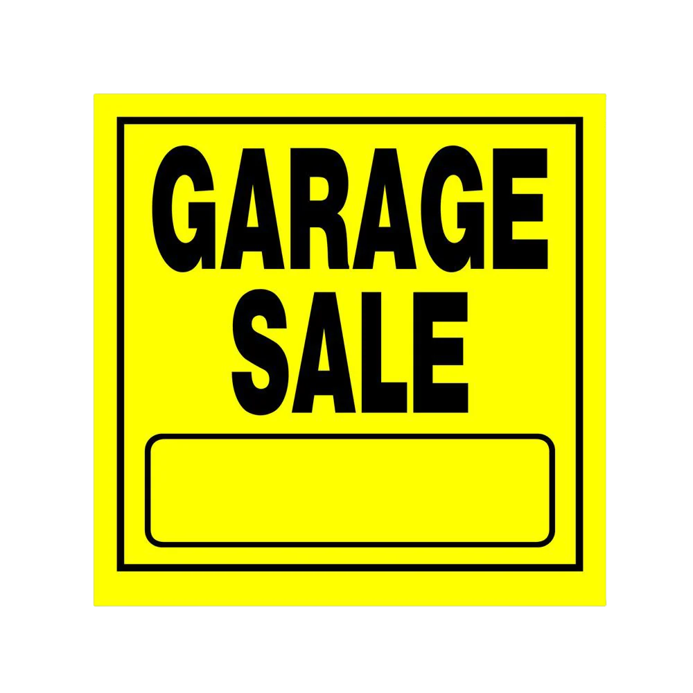 High-Quality Hillman Yellow Garage Sign 11 in. x 11 in. Pure