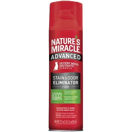 Healthy Nature’s Cat Advanced Stain Odor Foam 17.5 oz. Easy-to-Use