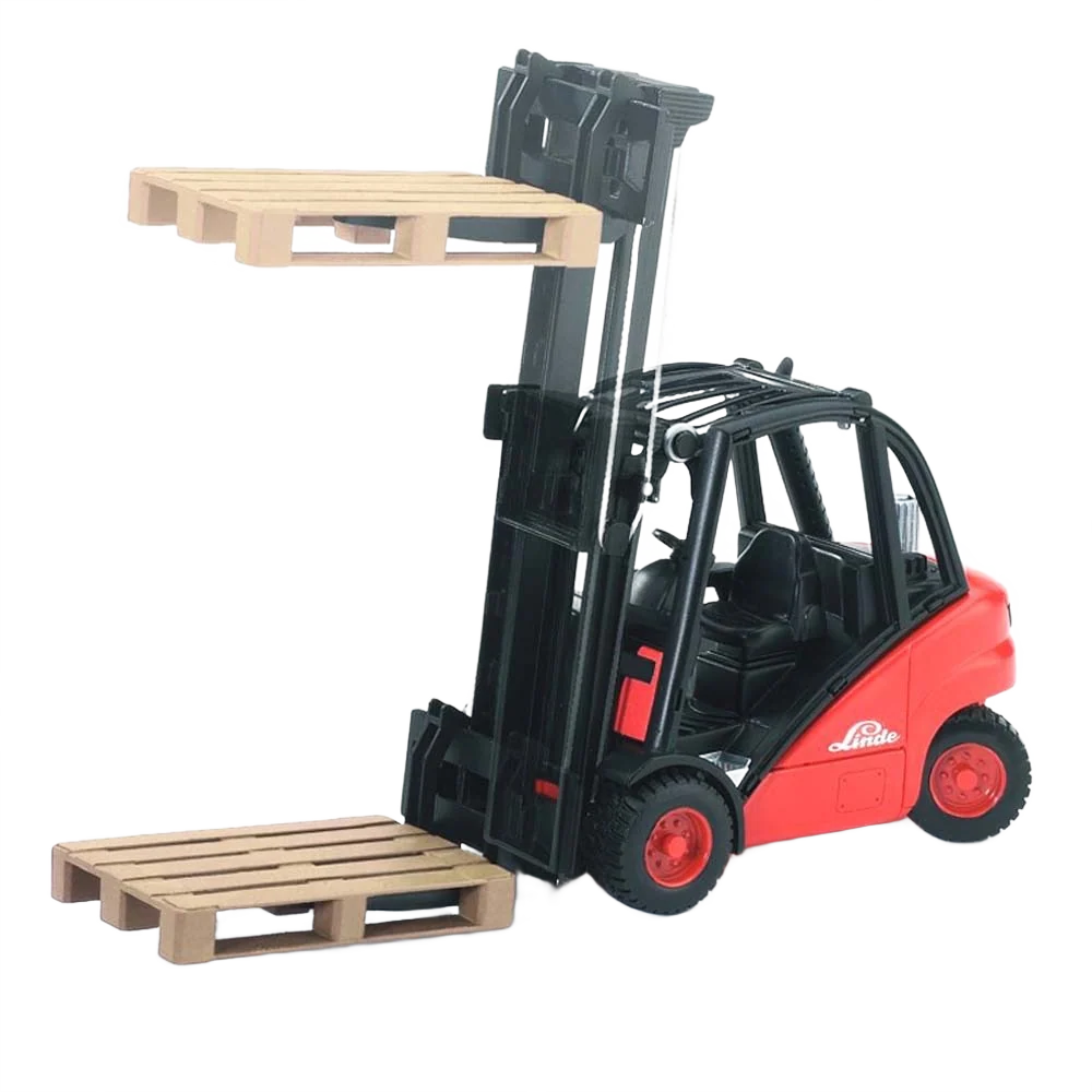 Unique Bruder Toys 1 16 Scale Linde H30D Fork Lift w 2 Pallets Efficient