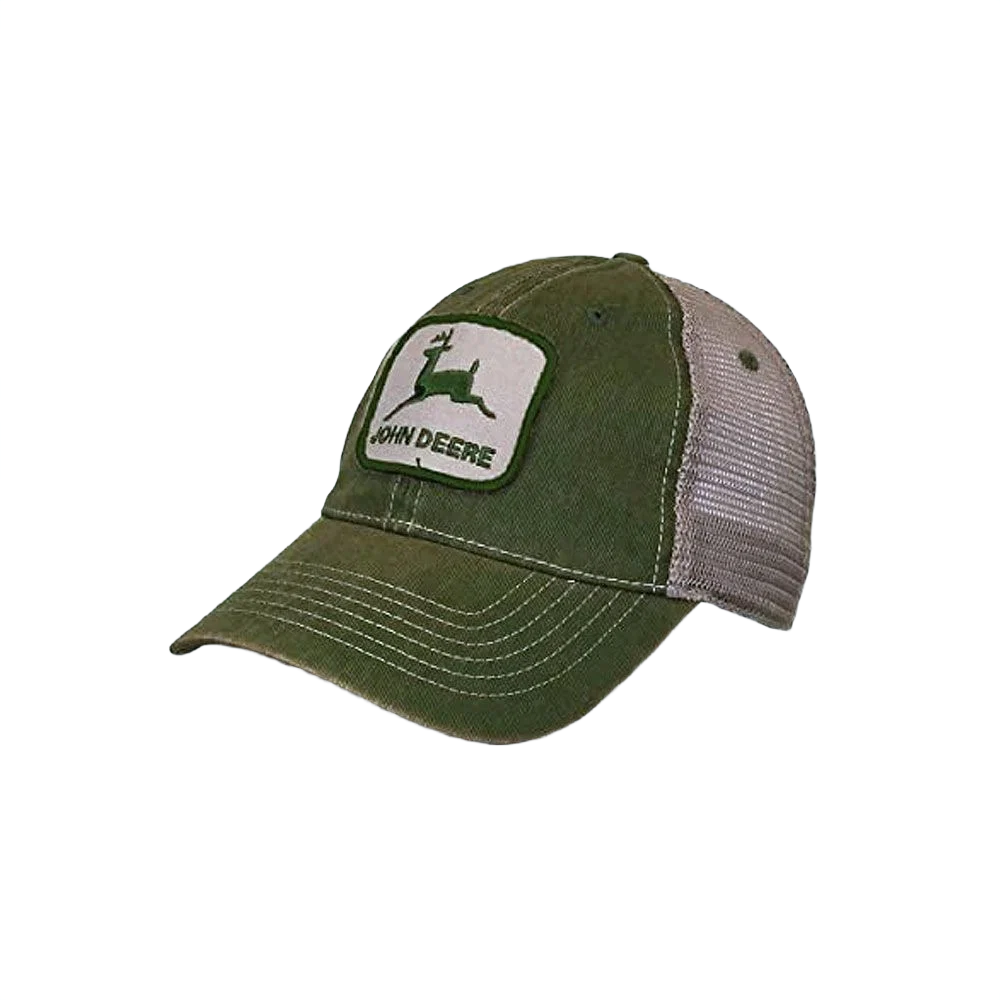 High-Quality John Deere LP73336 Men’s Green Stonewashed Mesh Cap Comfortable