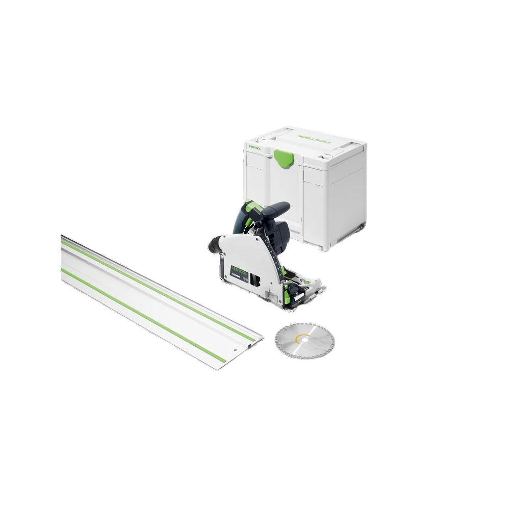 Eco-Friendly Festool 577422 TS 60 KEB-F-Plus Plunge Cut Track Saw w 55 in. Guide Rail Selected