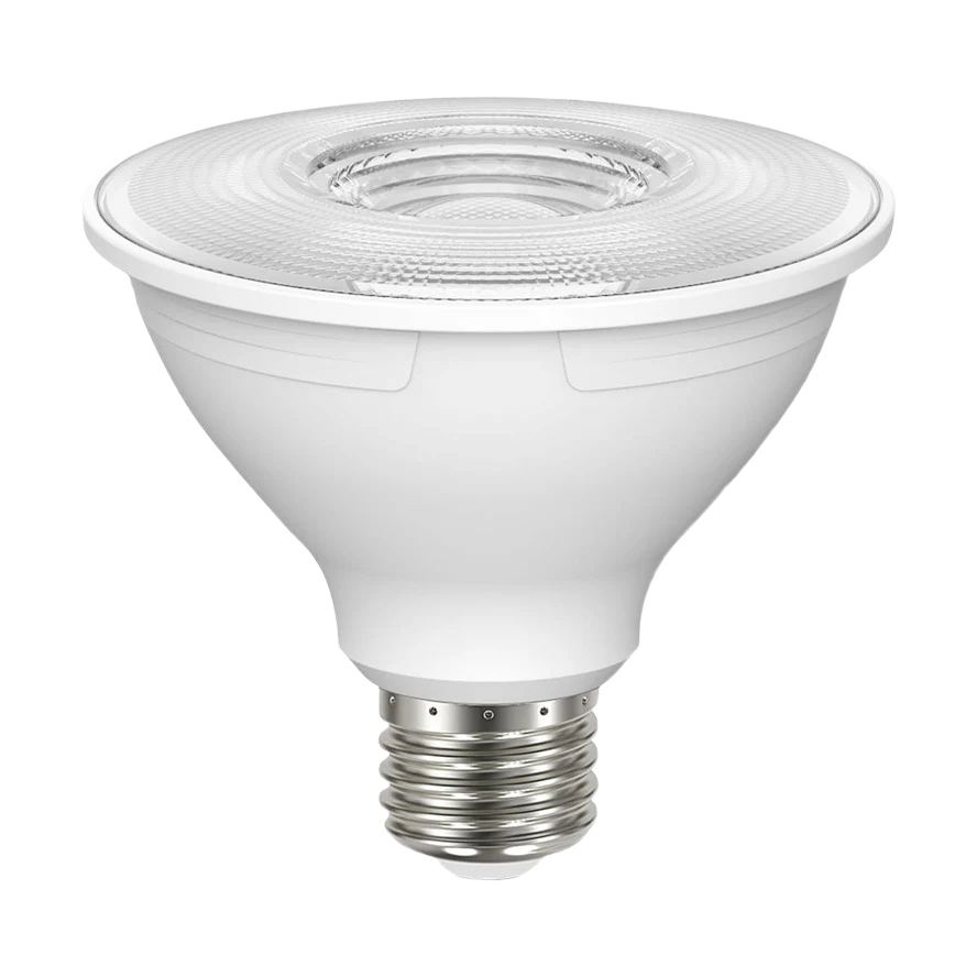 Recyclable Satco 8.5 Watt PAR30S LED Cool White Medium Floodlight Bulb Green