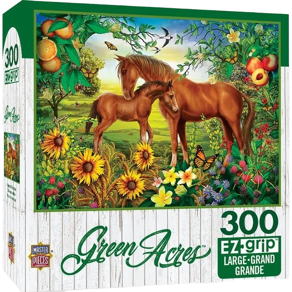 Healthy MasterPieces Neighs and Nuzzles EZ-Grip Jigsaw Puzzle Large 300-PC Efficient