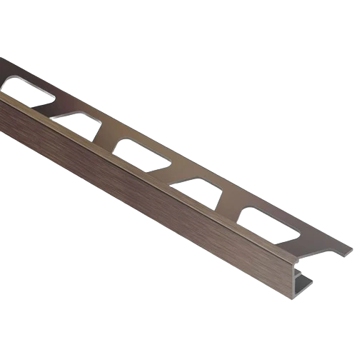 Clean Schluter Jolly 3 8 in. L Channel Brushed Ant. Bronze Anodized Aluminum Prestigious