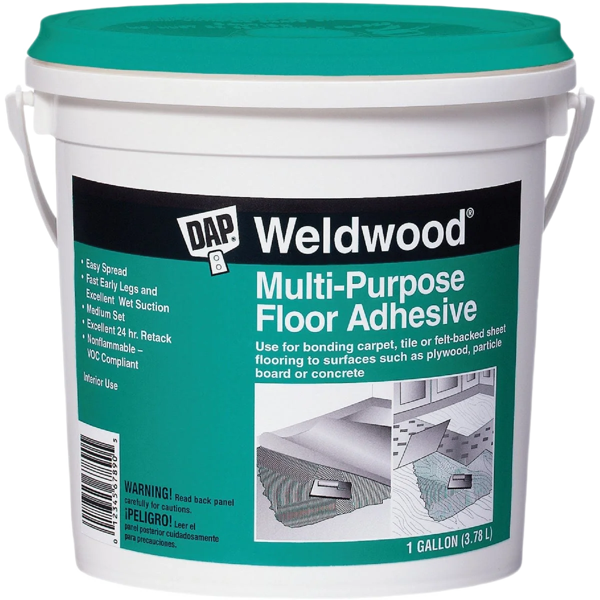 Sophisticated DAP Multi-Purpose Floor Covering Adhesive Casual