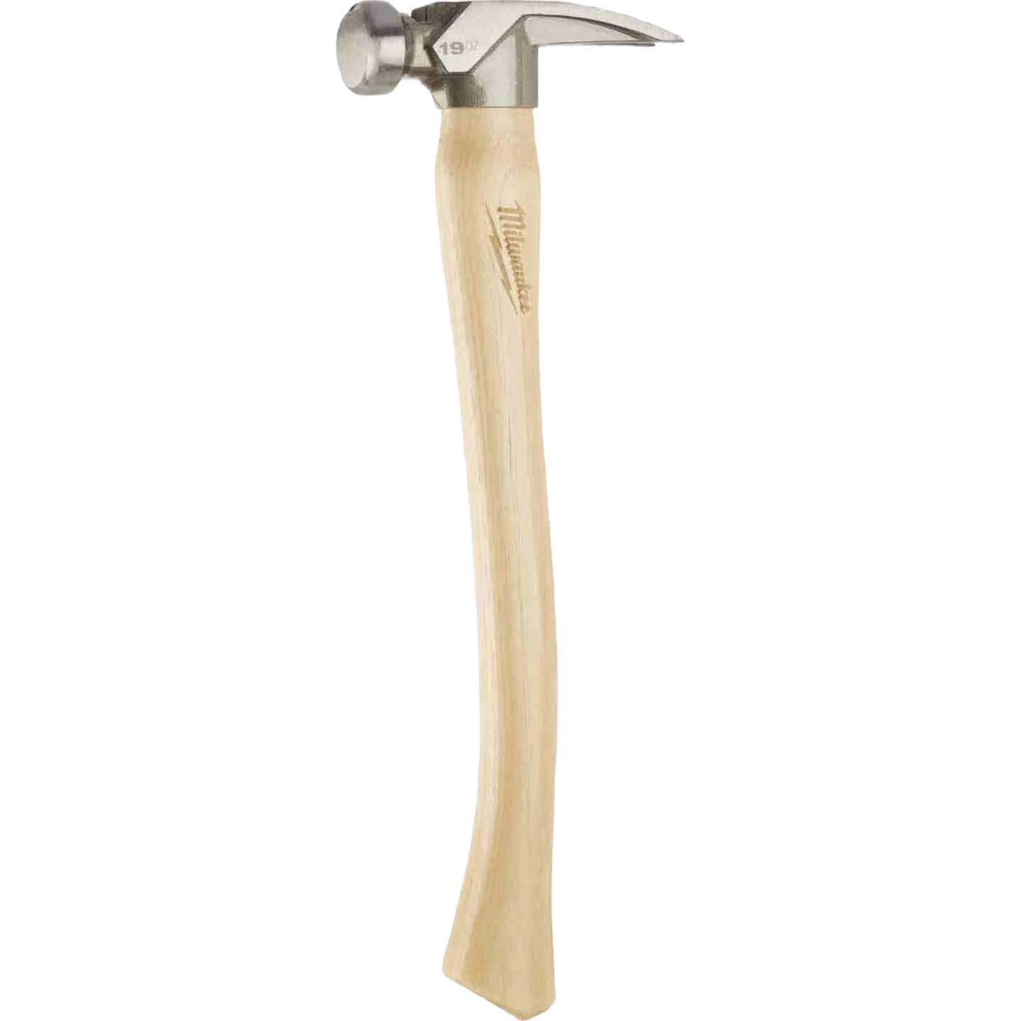Pure Milwaukee 19-oz Smooth Face Hickory Handle Framing Hammer Secure