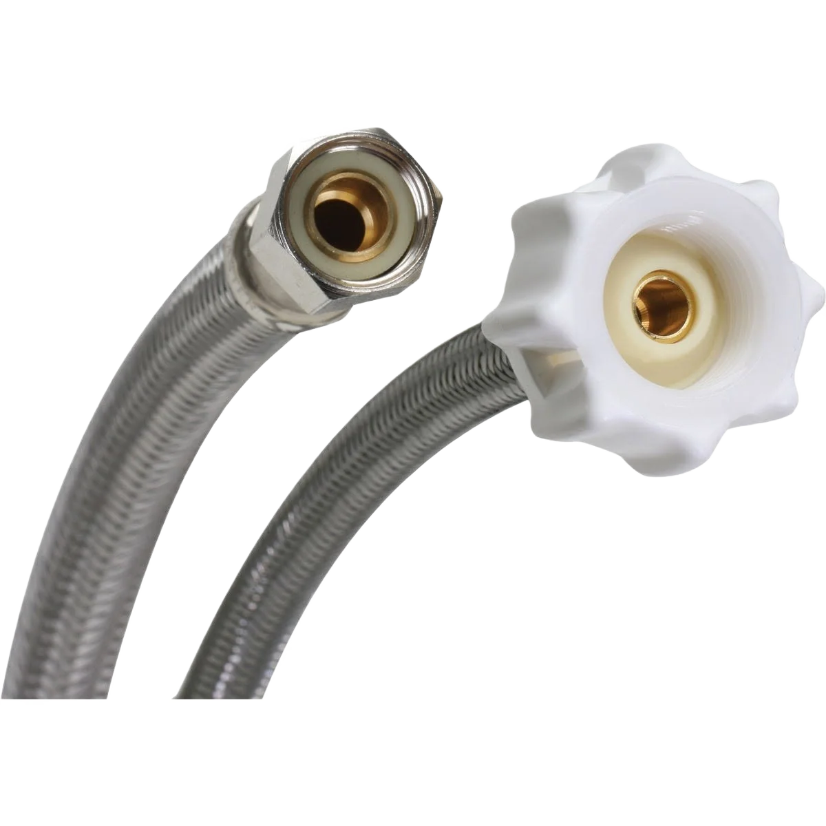 Authentic Fluidmaster Click 3 8 x 7 8 BC x 12 Stainless Steel Toilet Connector Recyclable