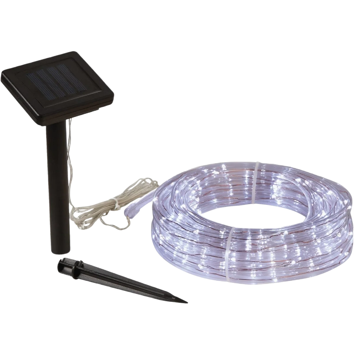 Artisan Outdoor Expressions 100 Light LED Cool White Solar Rope Light 28 ft. High-Performance