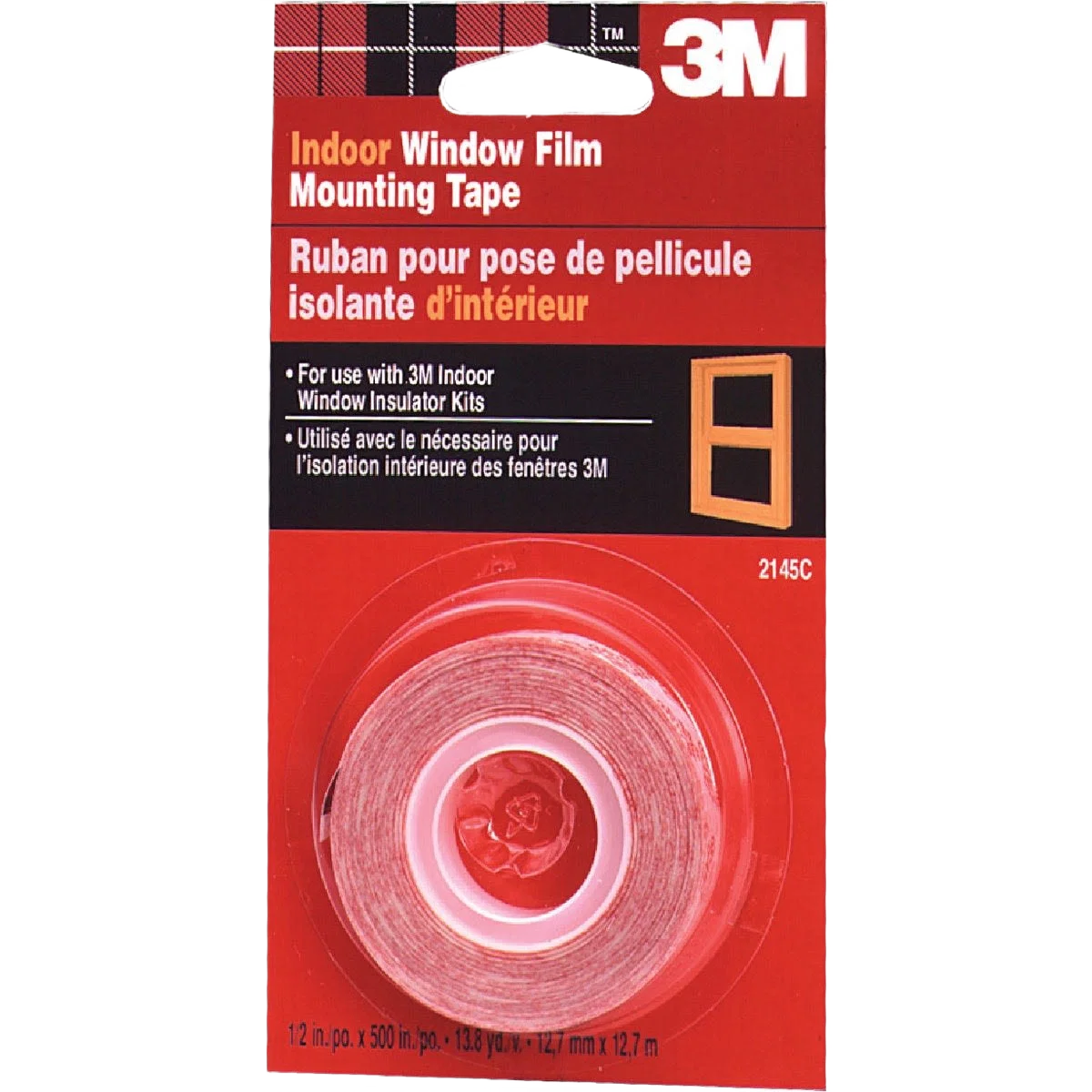 Advanced 3M Indoor Window Film Mounting Tape 1 2 in. x 500 in. Selected