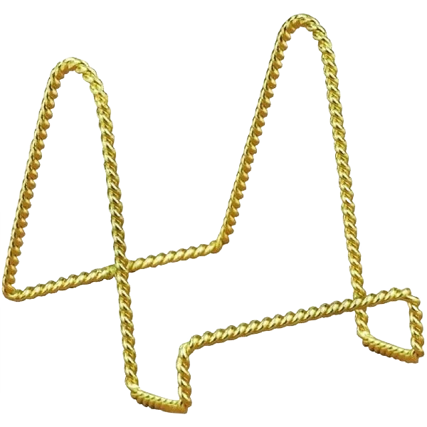 Modern Tripar 4 in. Brass Twisted Wire Stand Original