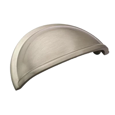 Stylish Amerock Cup Pulls 3 Center-to-Center Satin Nickel Cabinet Cup Pull World-Class