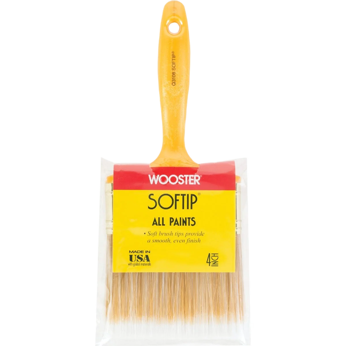 Enhanced Wooster Softip Flat Wall Paint Brush 4 In. Optimized