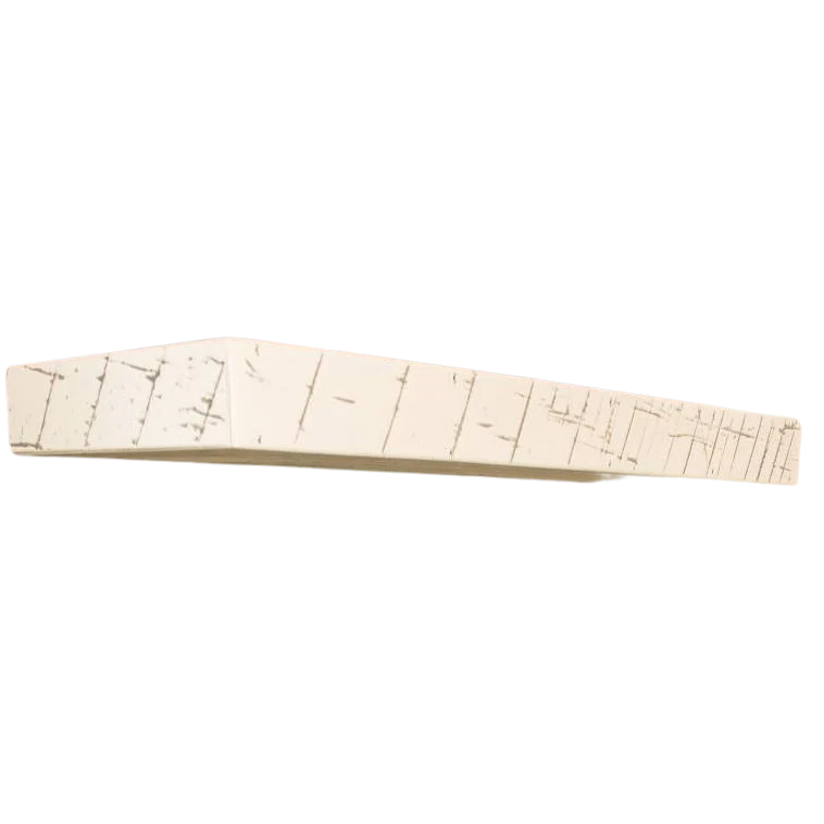 Effective Etchwood 36 in. White Rustic Floating Shelf Crafted
