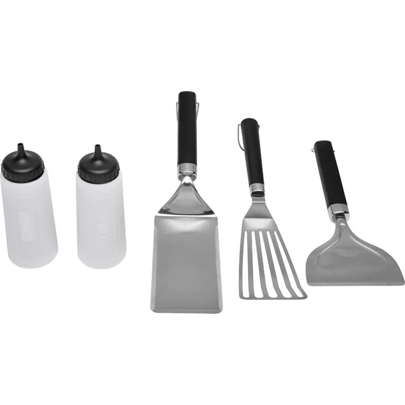 Healthy Weber Flat Top Griddle Tool Set 5 Pieces Carefully Designed