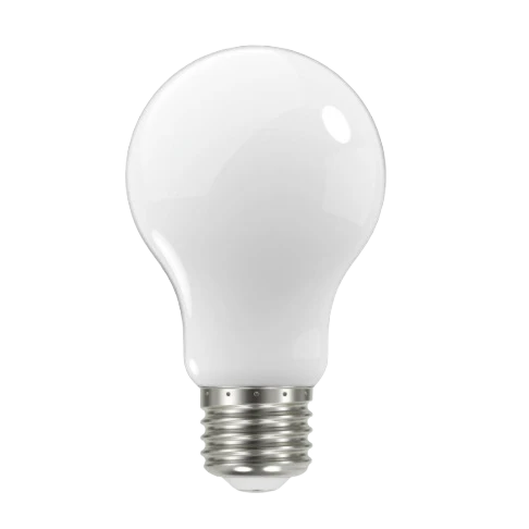 Organic Satco 8.2 Watt A19 LED Soft White Warm Medium Base Light Bulb Pure