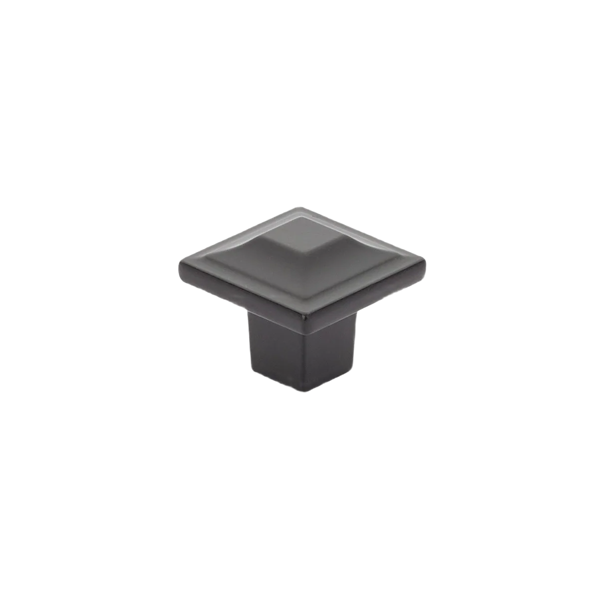 Smooth Schaub Matte Black Menlo Park Square Knob Modern
