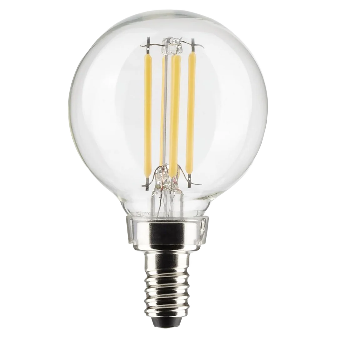 Next-Generation Satco 4 Watt Candelabra Base LED Light Bulb Practical