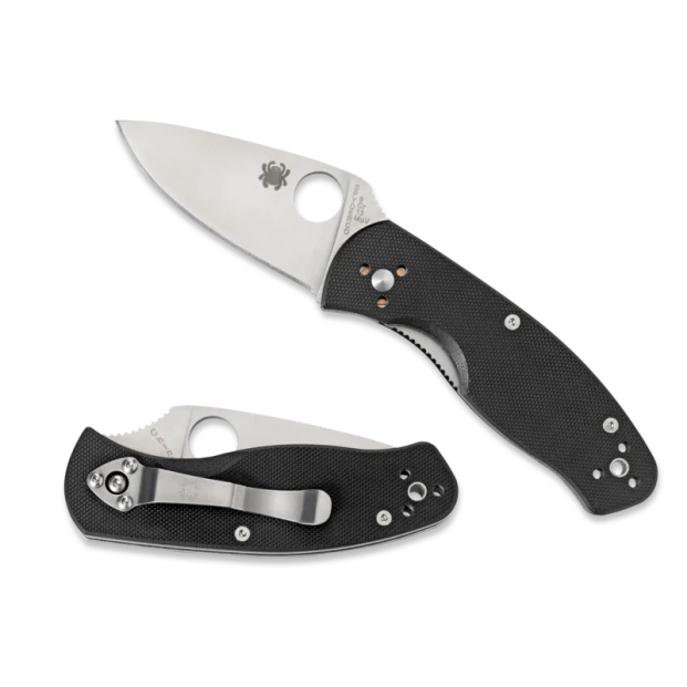 Pure Spyderco Persistence™ G-10 Black Pocket Knife Advanced