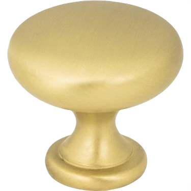Traditional Hardware Resources Madison Knob Brushed Gold Clean