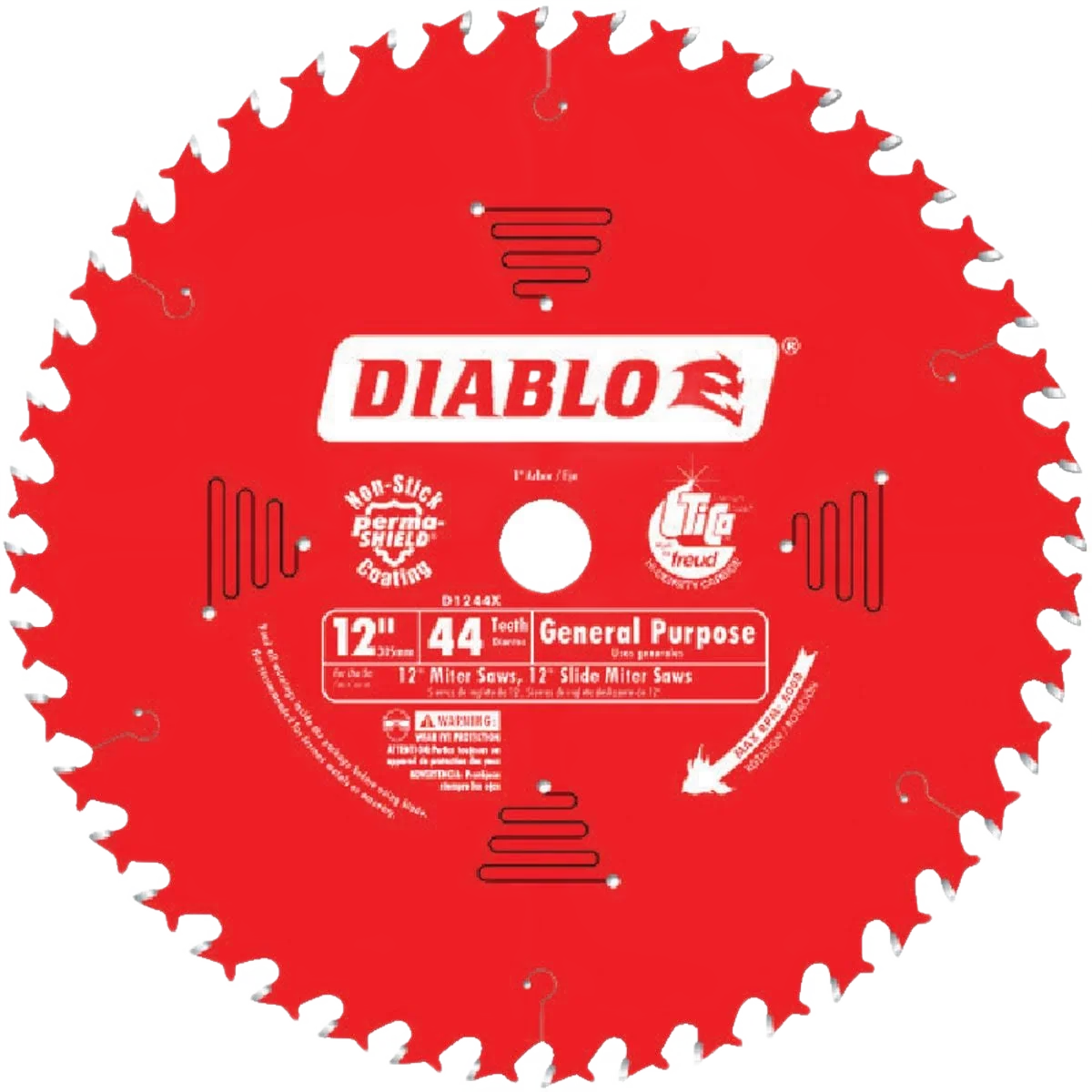 Carefully Designed Diablo 12-In. 44-Tooth Wood Saw Blade Functional