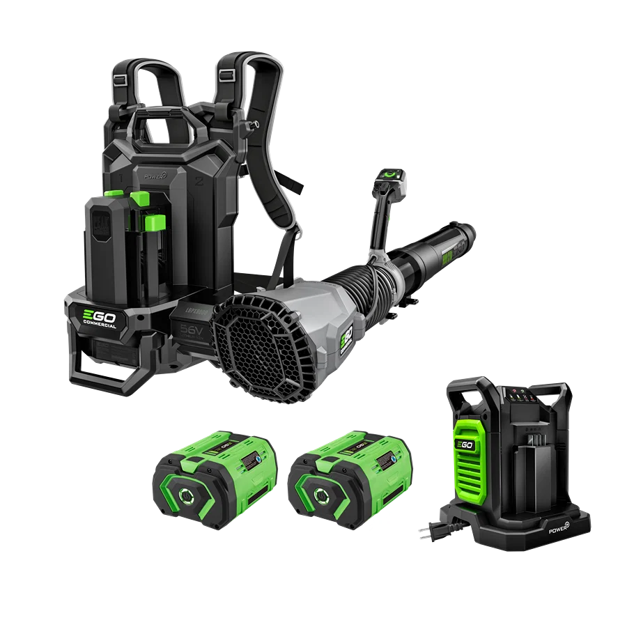 Genuine EGO Commercial 800 CFM Backpack Blower 2 10.0Ah Batteries Charger Responsible
